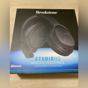 Brookstone Studio HD Black Wireless Headphones